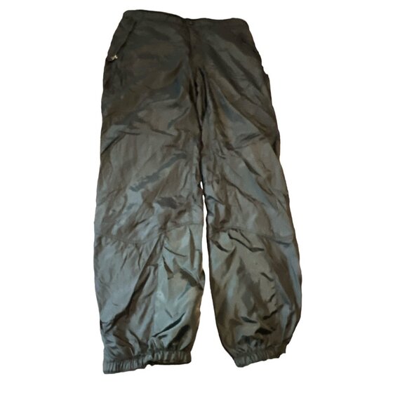 Vintage Patagonia Mens Ski  Black Nylon Pants With Elastic Waist & Ankle Cuffs - Picture 1 of 12